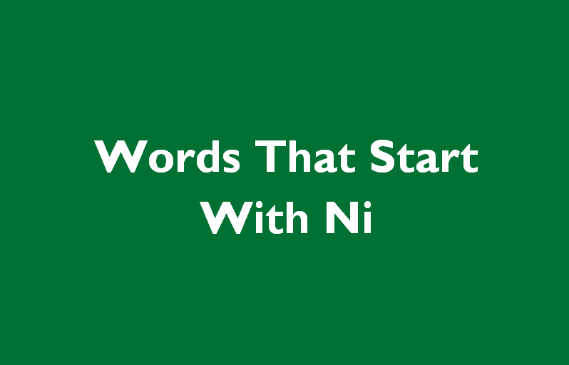 words starting with ni