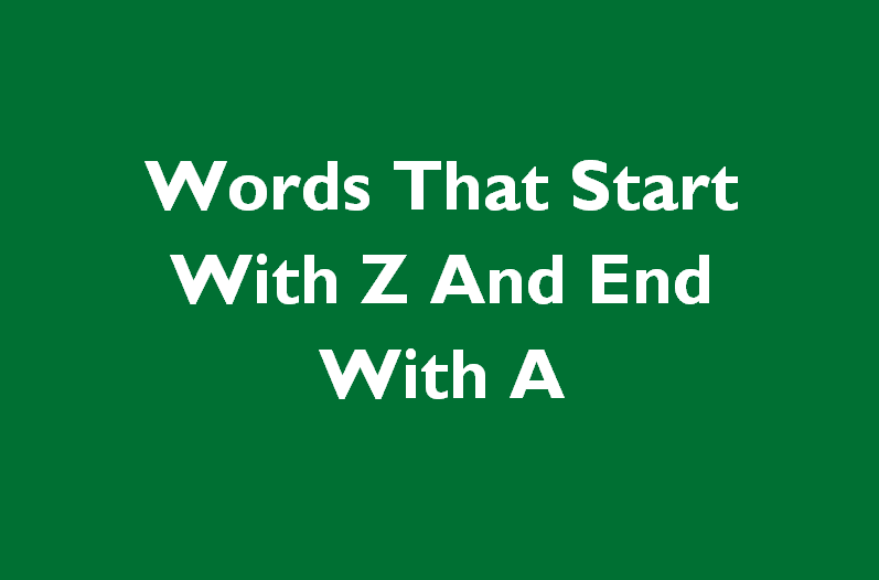 words that start with z and end with a